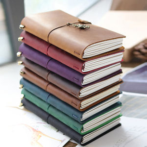 Vintage Genuine Leather Travel Notebook Traveler Diary Trip Journey Handmade Cowhide Sketchbook Planner Replaceable Inner Pages2026