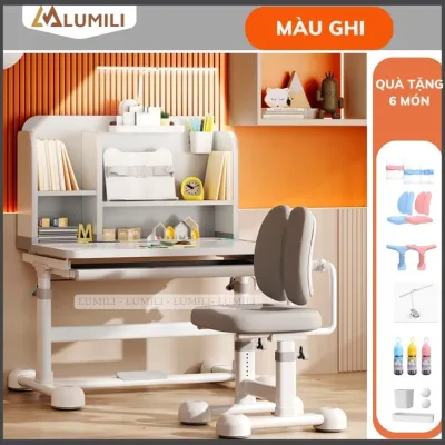 Bộ bộ bàn ghế học sinh chống gù chống cận nâng hạ tay quay cho trẻ em lumili r22 sze 60x80cm giá rẻ phù hợp cho học sinh