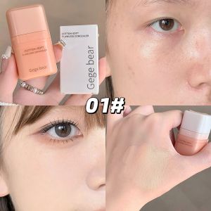 Gege bear คอลซีลเลอร์ คอนซีลเลอร์ คอนซิลเลอร์ รองพื้น ปกปิดรอยสิว รอยแดง จุดด่างดําและใต้ตาดํา รองพื้นเนื้อครีมมี่คอนซีลเลอร์ กันน้ํา ป้องกันเหงื่อ