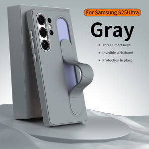 Suitable for Samsung Galaxy S26 S25 S24 Ultra S24 Plus Smart Silicone Wristband Holder Phone Case Smart Control Shortcut Button