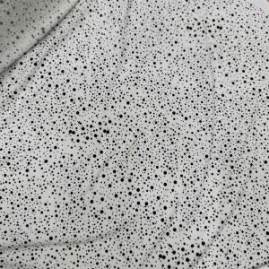 1 Mét Vải Thun Cát Hàn Moss Crepe Nền Trắng Chấm Bi Đen To Nhỏ Khổ 1m6 Hàng Công Ty