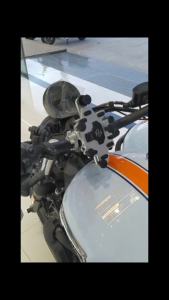 Motorcycle Phone Stand Aluminum Bike Mobile Phone Holder Cellphone Holder For Motorcycle Universal Phone Stand 540 ° Adjustable