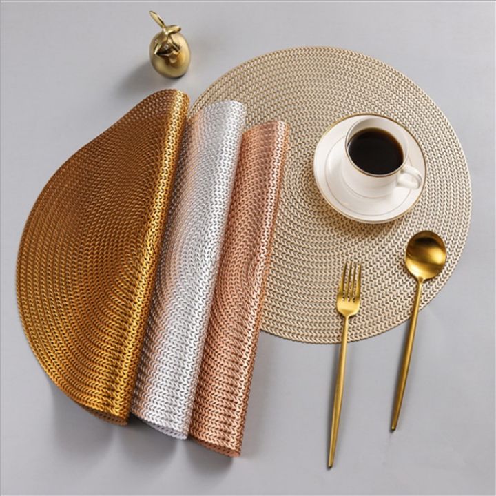 Fast send Elegant Placemats Heat-Resistant Dining Table Placemat Round ...