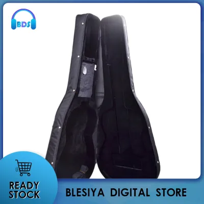 Blesiya Folk Guitar Bag Hardshell Protection Side Handle with Foam Lining Travel Guitar Hard Box Case Guitar Gig Bag for Guitar Players