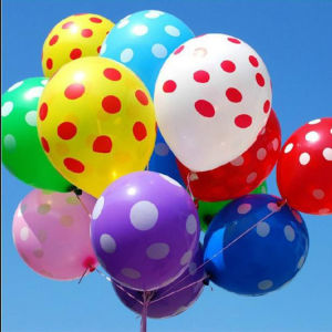 10pcs balon latex polkadot / balon polkadot 12 inch Balon Ulang Tahun Balon Pesta