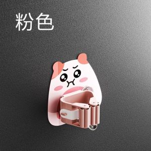 BUBBLE BEAR MOP CLIP STRONG WALL MOUNTED BATHROOM HOOK MOP HOOK BROOM STORAGE HOOK WALL-MOUNTED MOP HOLDER STORAG E
