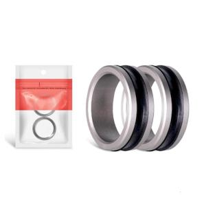 2 gói kim loại được gia cố kết nối đường dây loại nặng dây câu hướng dẫn vòng trong chuyến đi câu cá