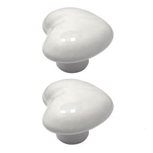 Professional Whimsical Heart Ceramic Handles Kid safe Round Edges Multiple Color Available for Cabinets & Drawers