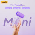 Realfit T1 mini fan rechargeable long-lasting handheld fan 199 wind speeds for fast cooling equipped with high-speed turbine motor portable handheld fan. 
