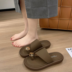 Xishop สุดคุ้ม รองเท้าแตะแฟชั่นผู้หญิง ดีไซน์แบบใหม่ สอดนิ้วโป้ง วัสดุยางไม่หนา ทนทาน มี 3 สีให้เลือก สาวๆไม่ควรพลาด พร้อมจัดส่ง