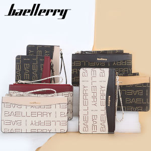 Baelerry Long Women Wallets Zipper New Fashion PU Leather Top Quality Card Holder Classic Female Purse Zipper Wallet For Women