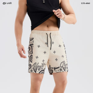 UNIFIT Mens Puff Grid Board Shorts Above The Knee Beach Short Menswear Lingerie Tropical  UFS-404