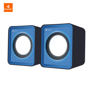 KISONLI Mini Speaker Komputer/Laptop/HP V310 Dual Bass With Volume Control