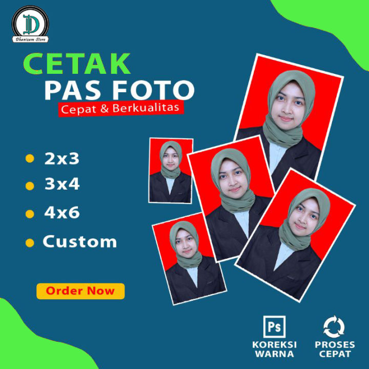Cetak pas foto langsung jadi / cetak foto Lab | Lazada Indonesia