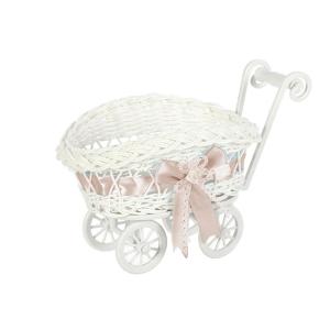 Artistic Handwoven Holder Cart Storage Basket Portable Decoration For Celebration Baby Showers Gatherings