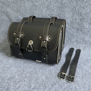 Cặp Túi Da Treo Hông Xe Máy Xe Motor Có Khoá 27cm