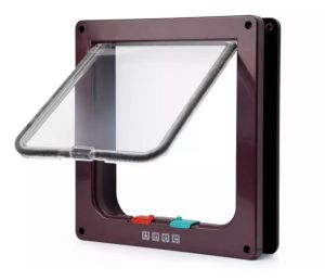 Small Pet Door Security Lock Dog Cat Flap Door Controllable Switch Direction Doors