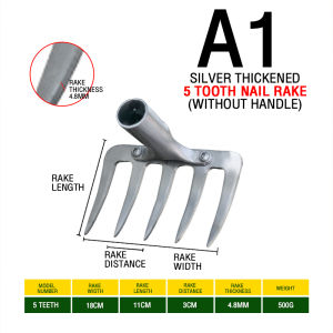 Turning the ground grass rake agricultural rake loose soil iron rake Large agricultural tools