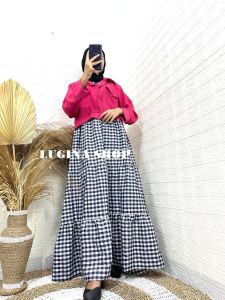 ARINA DRESS WANITA DEWASA CRINKLE M L XL
