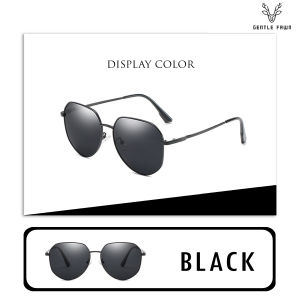 GENTLE FAWN Kacamata Hitam Sunglasses Polarized Anti Silau Bulat Gaya Retro Bahan Metal Fashion Pria Wanita 8073