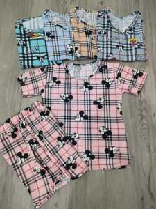 Setelan Anak Perempuan Setelan Anak Cewek Setelan Sehari-hari Setelan M.Kotak