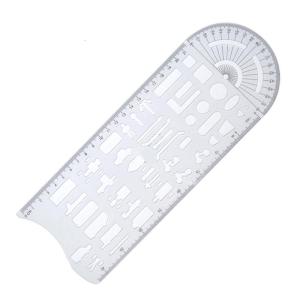 Multifunctional Geometric Stencils Drawing Accident Scene Templates with Measuring Ruler Geometric Drawing Templates