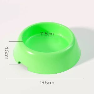 ชามอาหารแมว/หมา เดี่ยว ขนาด14x5.5ซม อาหารสัตว์เลี้ยง ทรงกลม สีสันน่ารัก น้ำหนักเบา