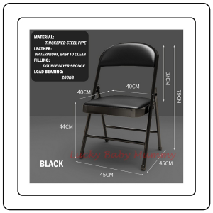 【JJ HOME】Free-installation Waterproof Foldable Chair / Space-Saving Conference Chair