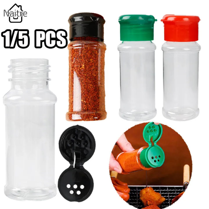 【Naitre】Plastic Spice Salt Pepper Shakers Seasoning Jar Can Barbecue  Condiment Jar Bottles Cruet Container Kitchen Seasoning Tools Lazada PH