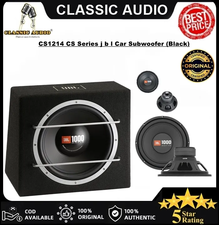 CLASSIC AUDIO CS1214 CS Series j b l Car Subwoofer (Black