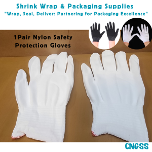 1Pair Cloth Hand Gloves for Men  & Women finger Protection Thin Nylon Wear- Resistant Work Safety