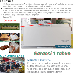 Layar LCD Fujitsu Lifebook LH531 new original