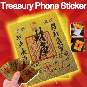 New Years Treasury Phone Sticker Fengshui Mobile Phone Stickers 招财 金贴纸