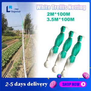 3.5Mx100M Garden Plant Climbing Net Cucumber Vegetables Trellis Net Plant Support Netting White Nylon Support Mesh