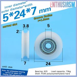 【Enthusiasm】🌟🌟【Hot Sale】🎈 Chất lượng cao U rãnh 625 Vòng ròng rọc bóng mang bánh xe con lăn cho cửa sổ vòi hoa sen ròng rọc ngăn kéo POM hướng dẫn bánh xe