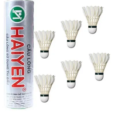 ỐNG CẦU LÔNG HẢI YẾN - VINA-STAR- CHÍNH HÃNG MẪU BẠC ỐNG 6 TRÁI VÀ ỐNG 12 TRÁI
