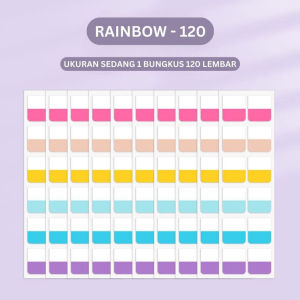 (60/120/240pcs) Sticky Notes Sticker Indeks Label Sortir Tempel Sekolah Kantor SN8008