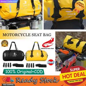 Motorcycle Waterproof 40L Tail Bag Travel Outdoor Dry Luggage Roll Pack Bag Motorbike Luggage Backpack with Seat Bags【Hot Sale+Ready Stock】