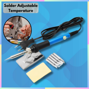 FAST DELIVERY Taffware Solder Listrik 60W Full Set Servis Hp Super Panas Fast Heating with 5 Tips