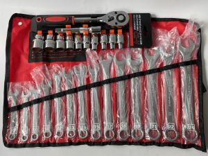 Bộ dụng cụ sửa chữa xe máy đồ dùng cờ lê vòng miệng Yeti và bộ tuýp cần tự động 1/2