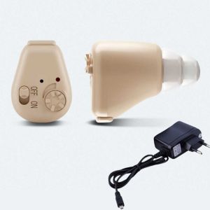 Alat Bantu Dengar Bisa Charger In Ear Hearing Aid Mini Rechargeable Alat Bantu Pendengaran Penguat Suara Telinga Portable untuk Lansia Nyaman Dipakai