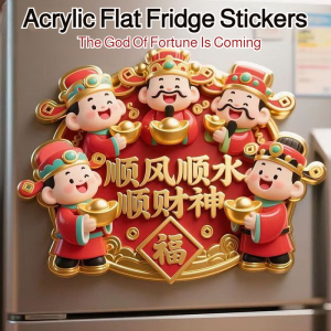 Refrigerator Magnet Acrylic Fridge Magnet Lucky Charm Home Decor