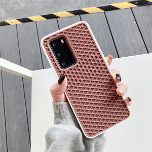 Vans Sole Silicone Shell Cover Case For Samsung Galaxy S22 S20 Plus A52 A52s A72 A20 A30 A50 A50s A30s A70 A70s M10s M31 A12 M12 F12 Waffle Sole Mesh Pattern Cases