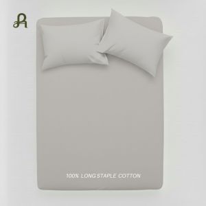 Arestale  Set A ผ้าปูที่นอน + ปลอกหมอน 2 ใบ ผ้าฝ้ายแท้ 100% Long-staple cotton Single-ply yarn ขนาด 3.5 ฟุต / 5 ฟุต / 6 ฟุต