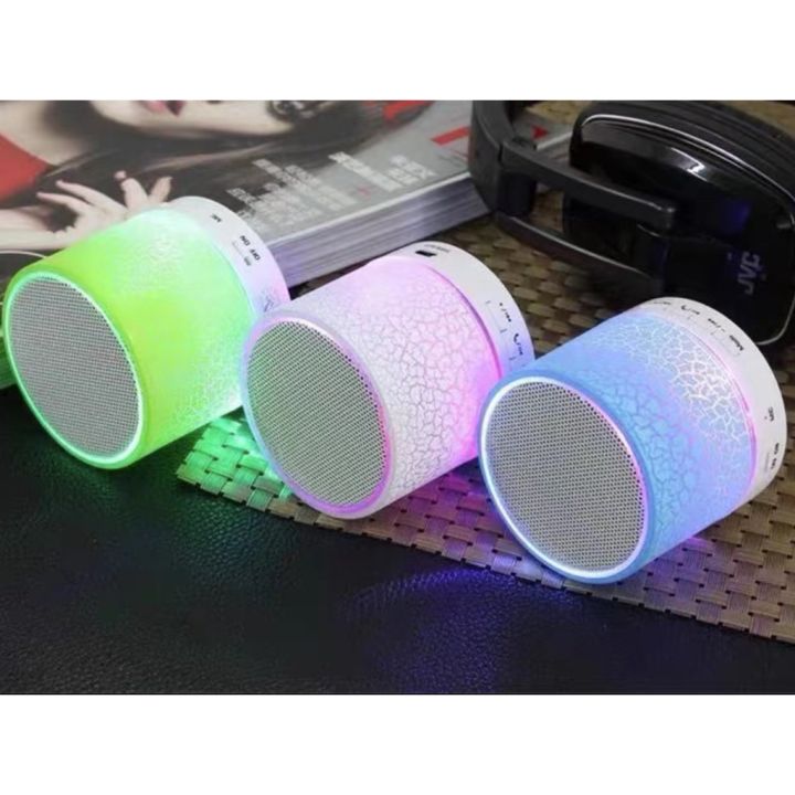 MINI PORTABLE WIRELESS SPEAKER BLUETOOTH WITH DANCING LED LIGHT | Lazada PH