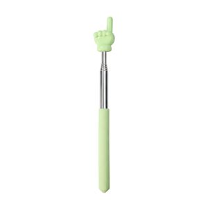 OUREAL Macaron Color Teaching Pointer Soft Finger Design Retractable Teaching Stick INS Stainless Steel Reading Sticks Gift