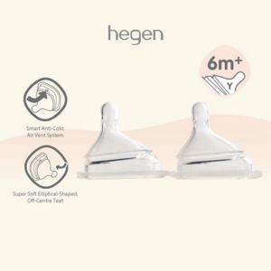 จุกนมปลอมขวดนม Hegen จุกนมปลอมรูปตัว Y หนา6เมตร + (2แพ็ค)
