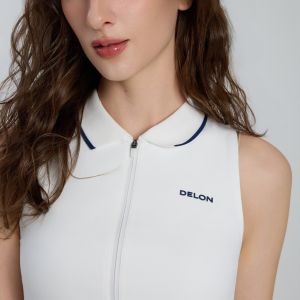 FlowVent Sleeveless Women Crop Polo