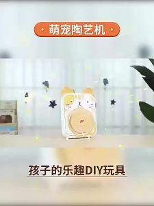[SG Seller]Kids DIY Pottery Wheel Set Rabbit Style Ceramic Making Kit with Clay Paints Brushes Sculpting Tools
