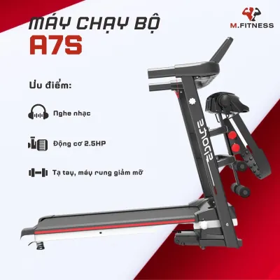 Máy chạy bộ đa năng máy chạy bộ cao cấp máy tập tại nhà động cơ 2.5HP màn hình sắc nét băng tải 5 lớp chống trượt tặng máy rung giảm mỡ tạ tay gấp gọn sau khi dùng dễ dàng bảo hành 12 tháng